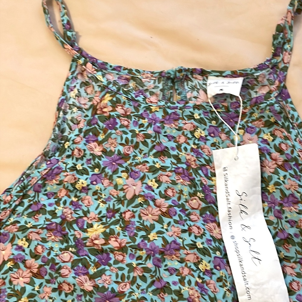 Silk and Salt Size Medium Floral Maxi Dress